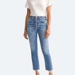Agolde Riley High Rise Straight Jeans